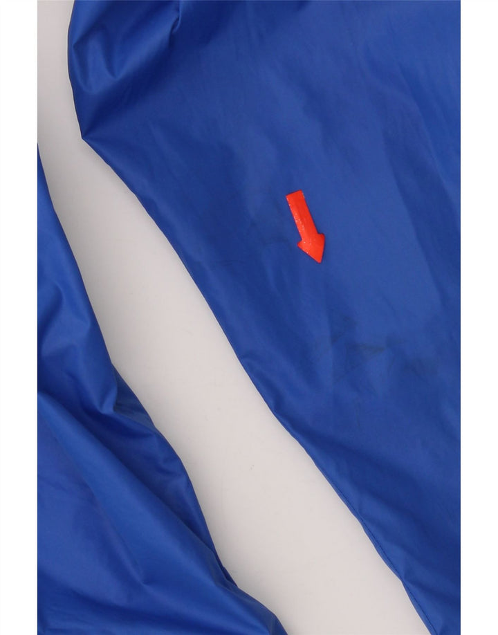 Carhartt Regnjakke med hætte til kvinder UK 14 Medium Blue Colourblock Nylon
