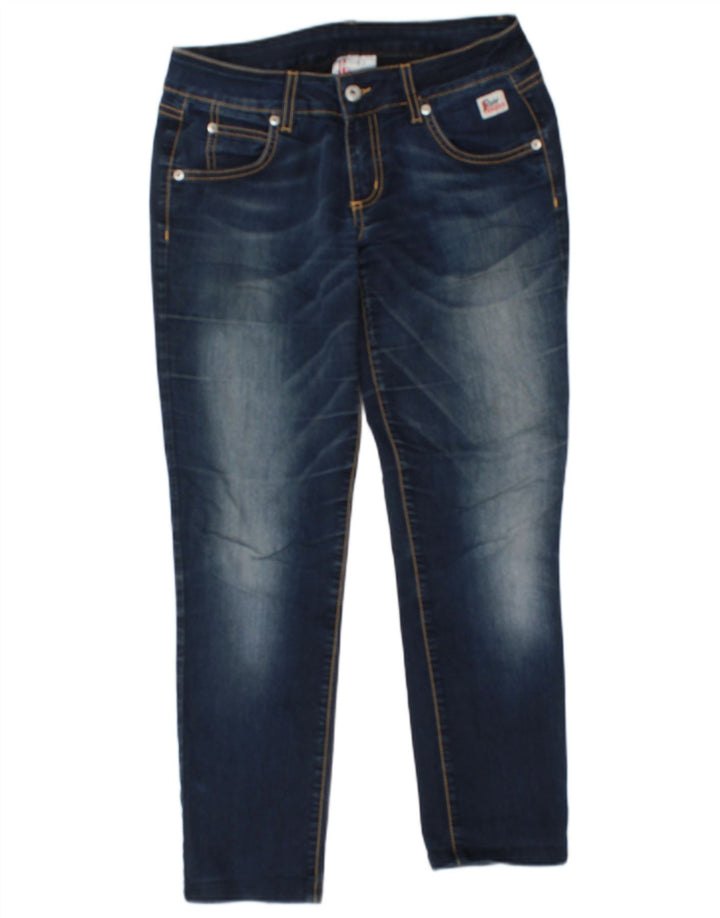 ROY ROGERS Womens Slim Jeans W28 L26 Navy Blue Cotton