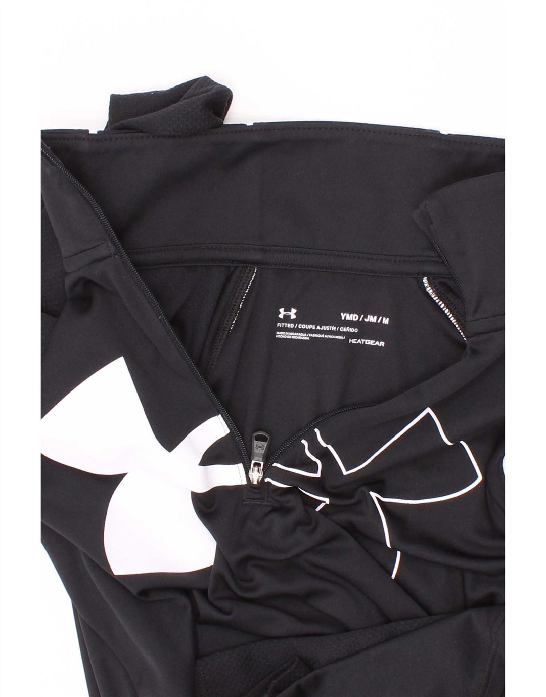 Under Armour piger udstyret grafisk top langærmet 9-10 år medium sort