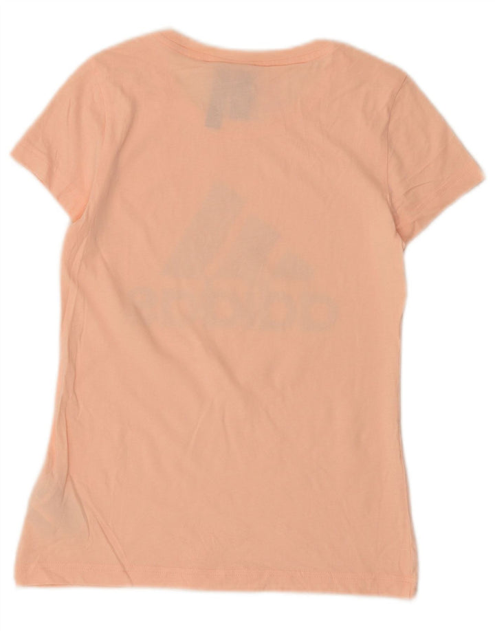 ADIDAS Piger Grafisk T-Shirt Top 13-14 År Pink Bomuld
