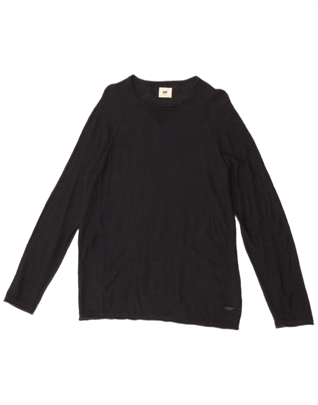 Lee Herre rund hals sweater lille sort bomuld