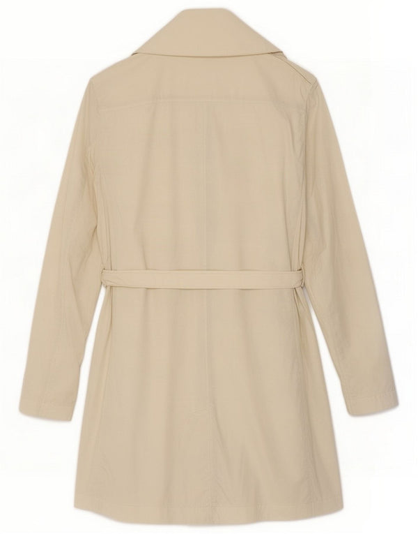 K-Way Womens Trench Coat UK 12 Medium White Polyamide