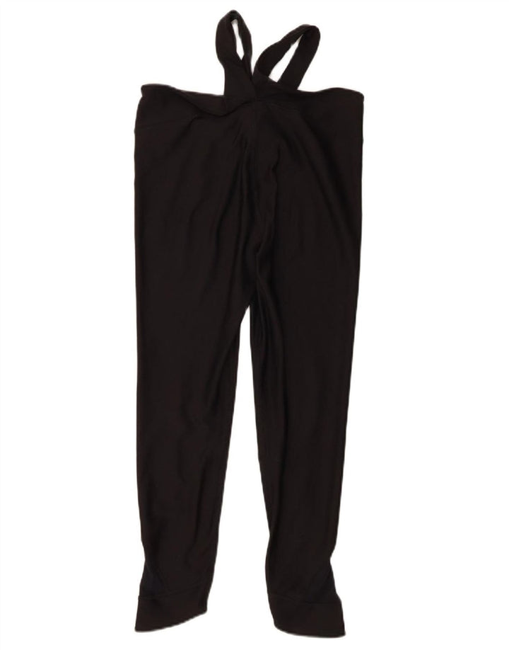 UNDER ARMOUR Womens Heat Gear Crop Leggings UK  14 Medium  Black Polyester