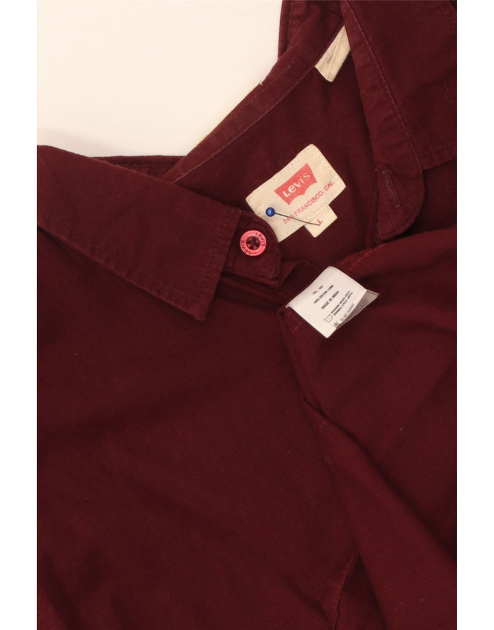 Levi's Herreskjorte Stor Bourgogne bomuld
