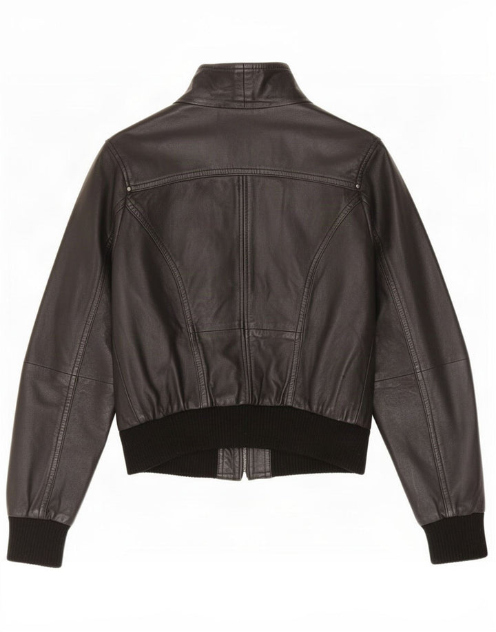 Carrie Hoxton Dame Læderjakke UK 14 Medium Sort