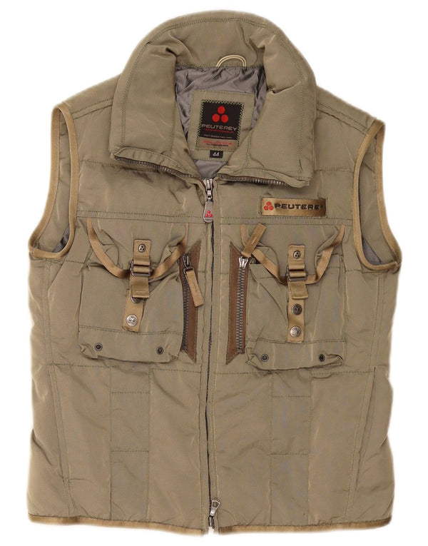 PEUTEREY Dame Polstret Gilet IT 44 Medium Green Polyamide