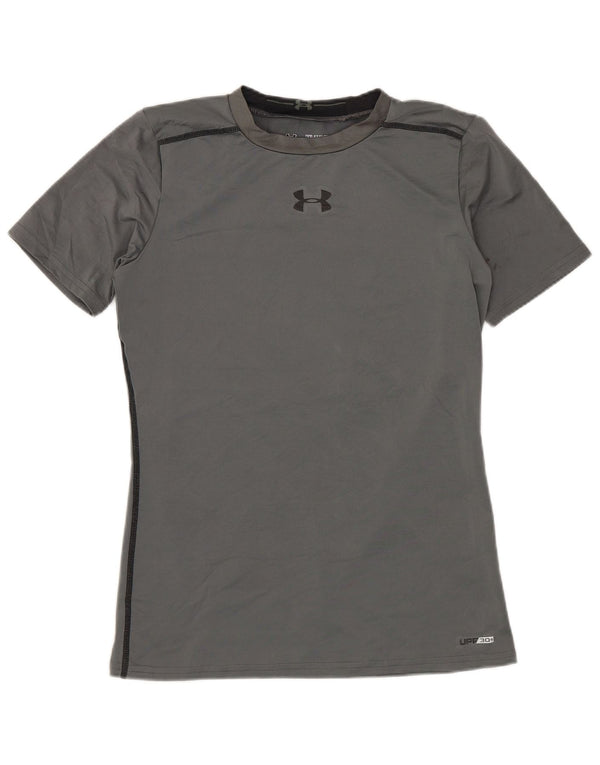 Under Armour Girls Heat Gear T-Shirt Top 13-14 år XL Grå