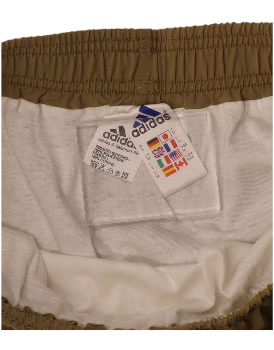 Adidas Herre Sportshorts Large Khaki Polyester