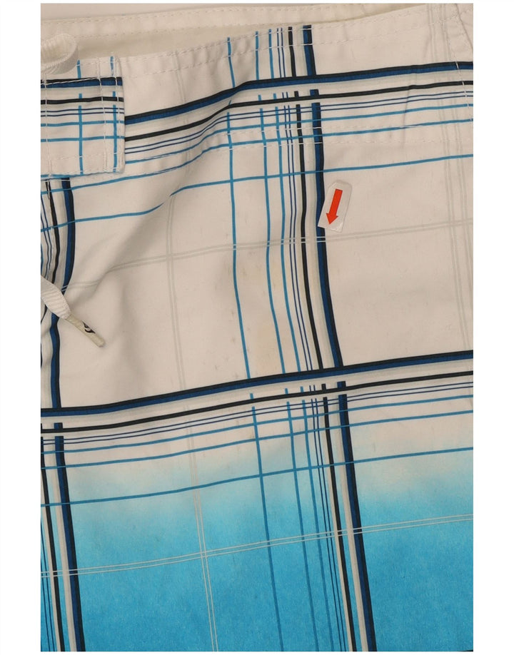 Quiksilver Badeshorts til mænd store blå ternet polyester