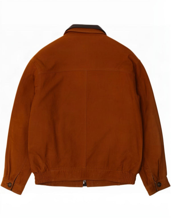 Vintage Læderjakke til mænd IT 54 2XL Brun