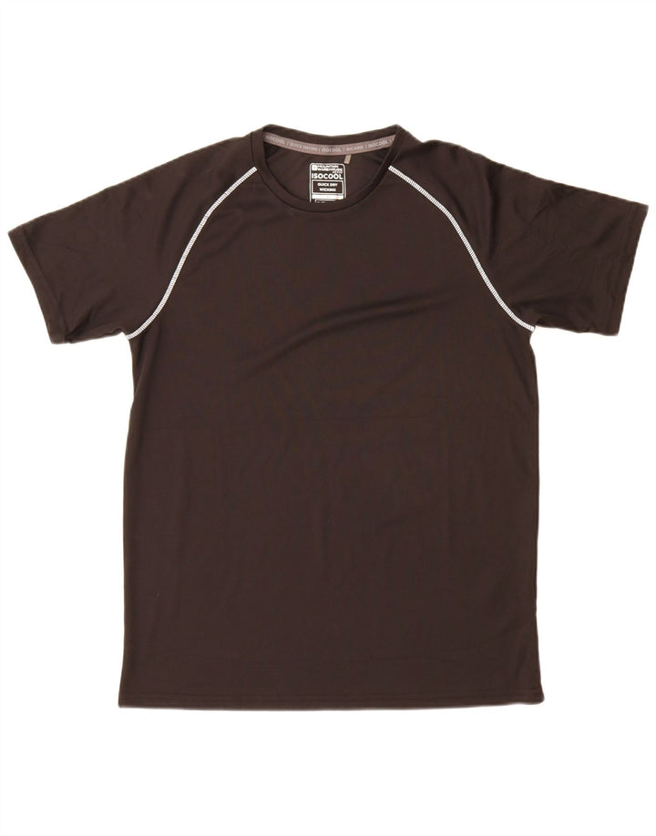 Mountain Warehouse Herre IsoCool T-Shirt Top Medium Sort Polyester