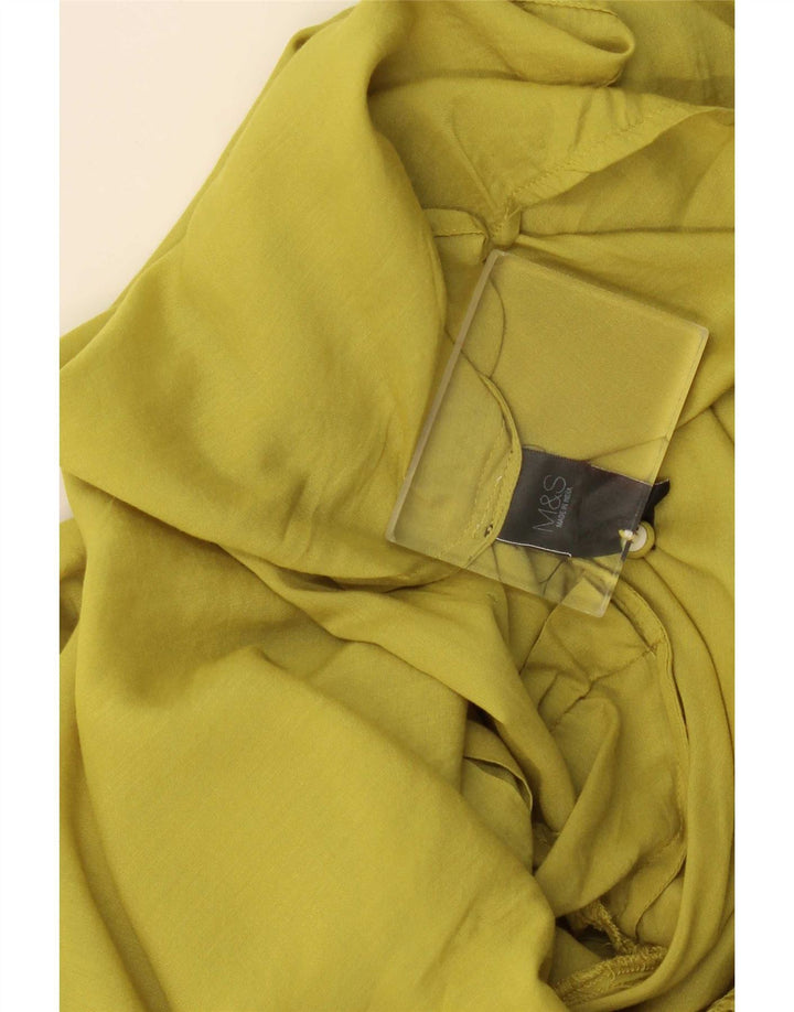 Marks & Spencer Dame Top 3/4 ærmer UK 16 Large Green