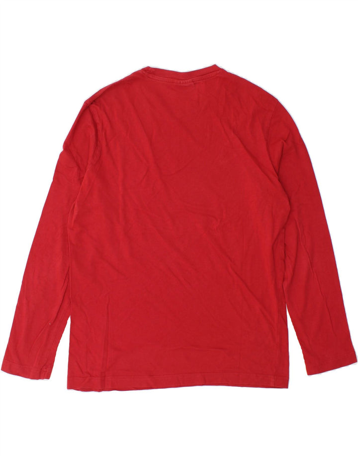 CHAMPION Mens Graphic Top Long Sleeve Small Red Vintage Champion and Second-Hand Champion from Messina Hembry 