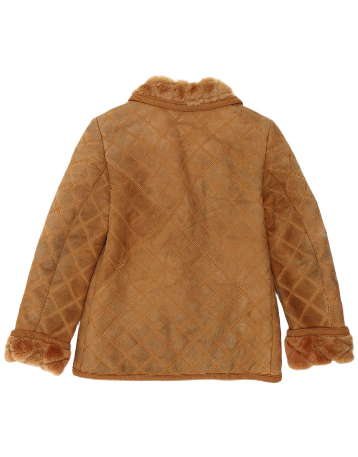 Rupp & Taureck Couture Shearling-jakke til kvinder UK 14 Medium Brun