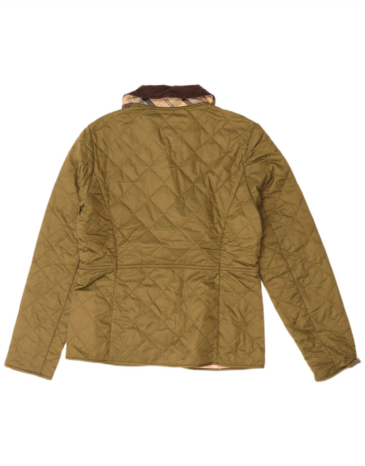 Barbour Quiltet jakke til kvinder UK 10 Small Khaki