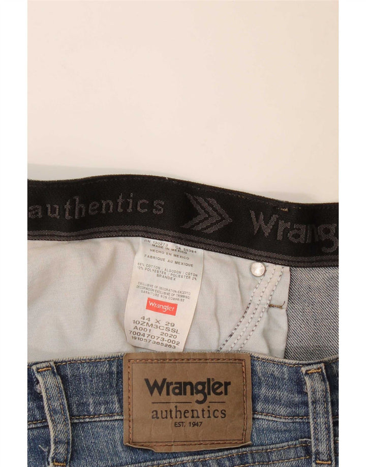 Wrangler Straight Jeans til mænd W44 L29 blå bomuld