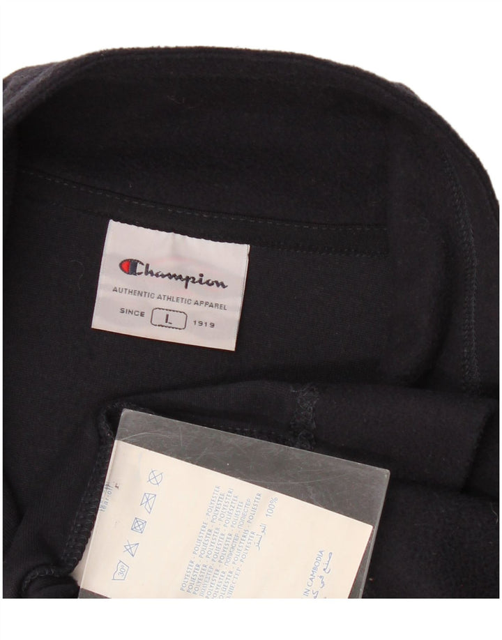 Champion Dame Fleece Jumper med lynlås i UK 16 Large Navy Blue Polyester