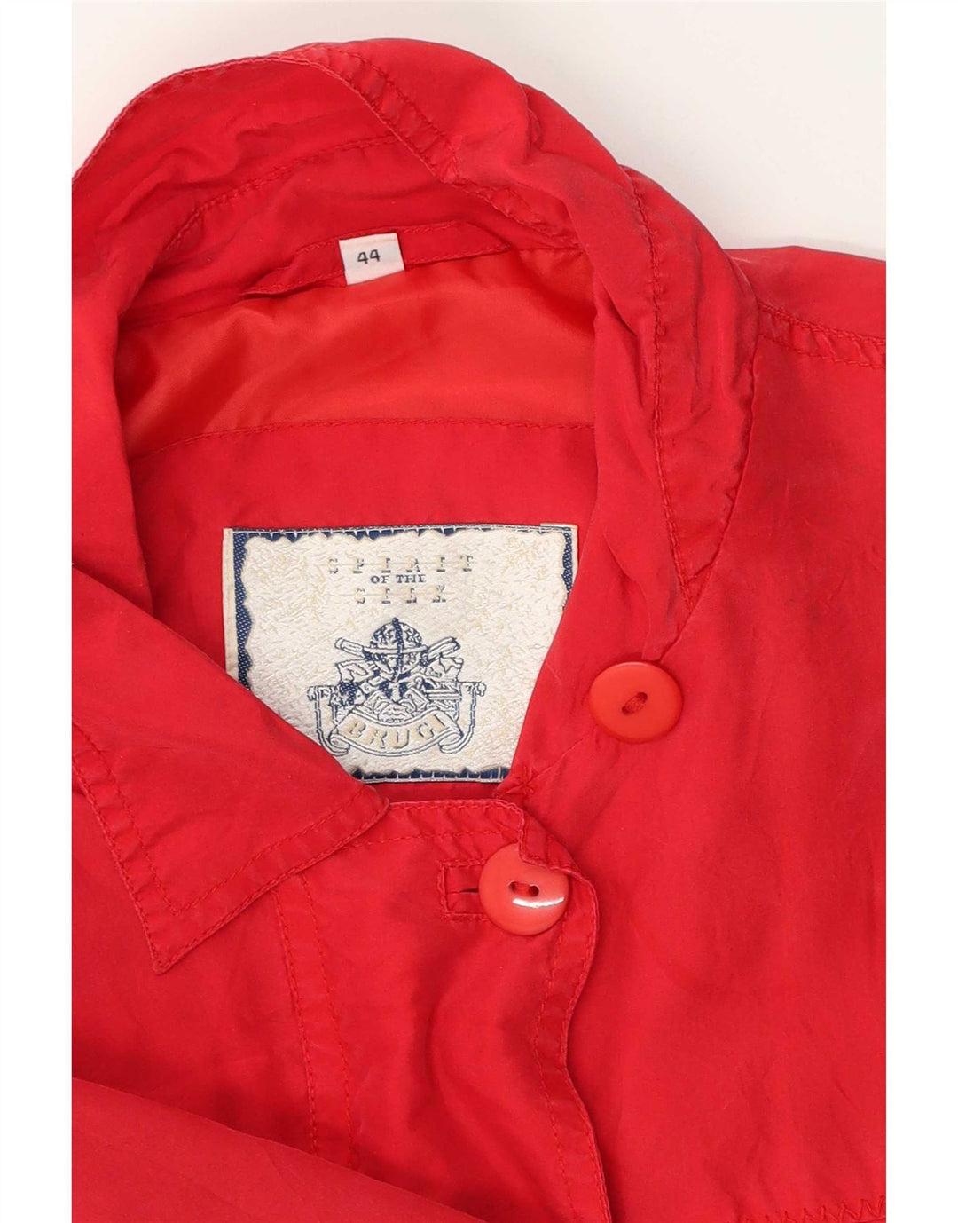 Brugi Dame Oversized Utility Jacket UK 14 Medium Red Silk