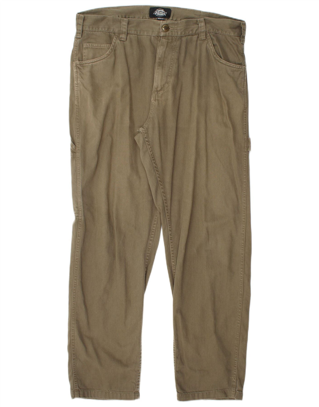 DICKIES Straight Cargo bukser til mænd W34 L32 Khaki Bomuld