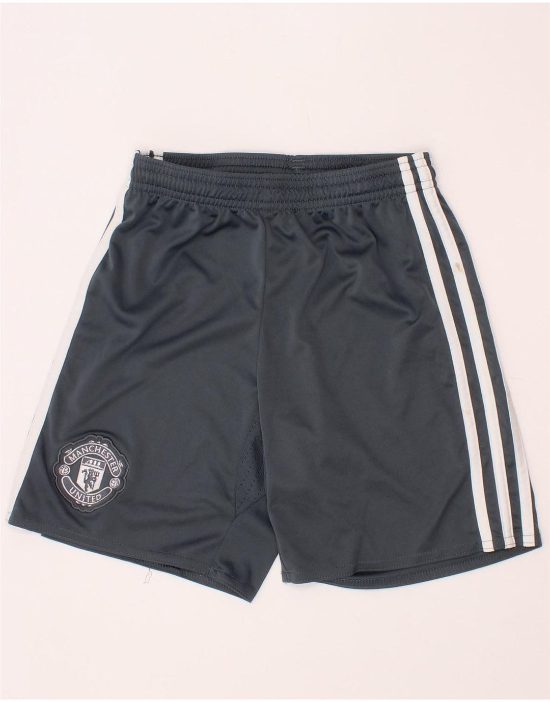 ADIDAS Boys Manchester United sportsshorts 9-10 år Grå polyester