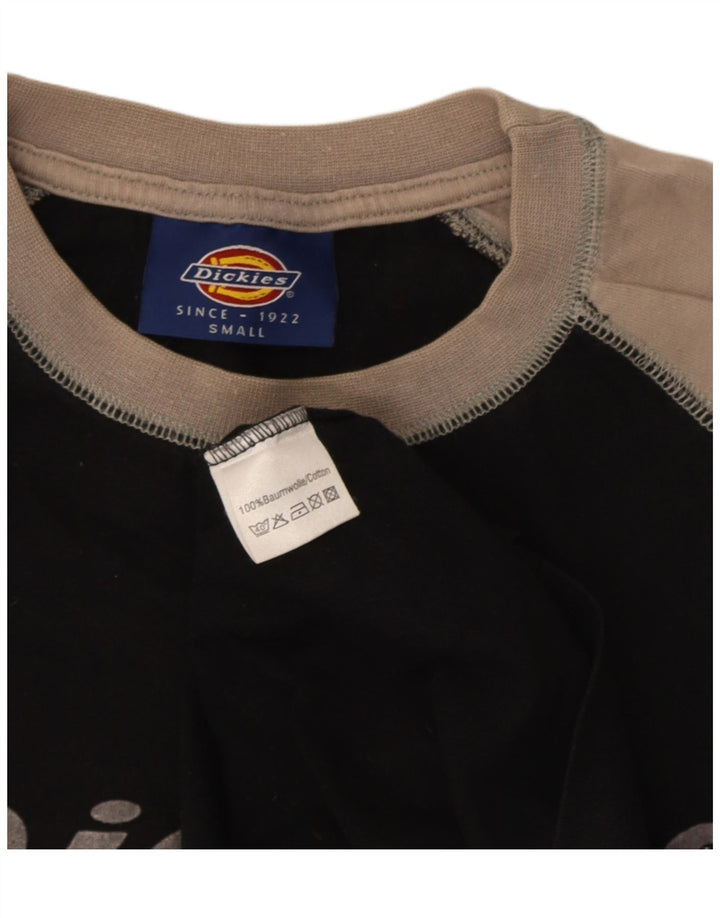 Dickies Herre Grafisk Top Langærmet Lille Sort Colourblock Bomuld