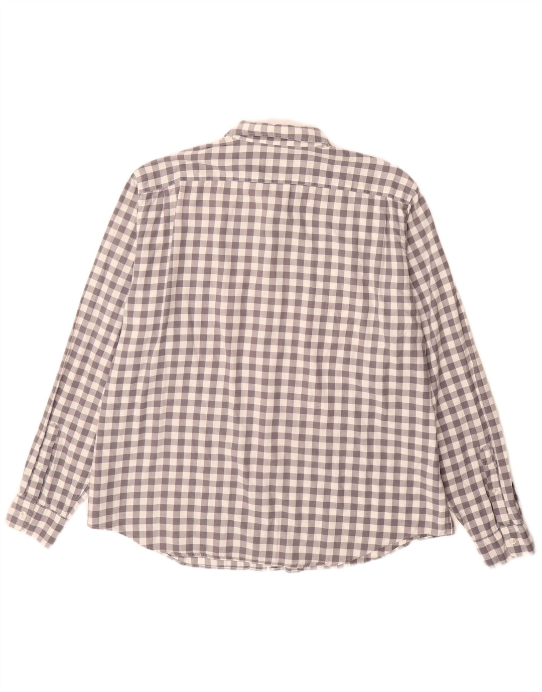 Lacoste Herre Classic Fit Skjorte Størrelse 46 2XL Grå Gingham Bomuld