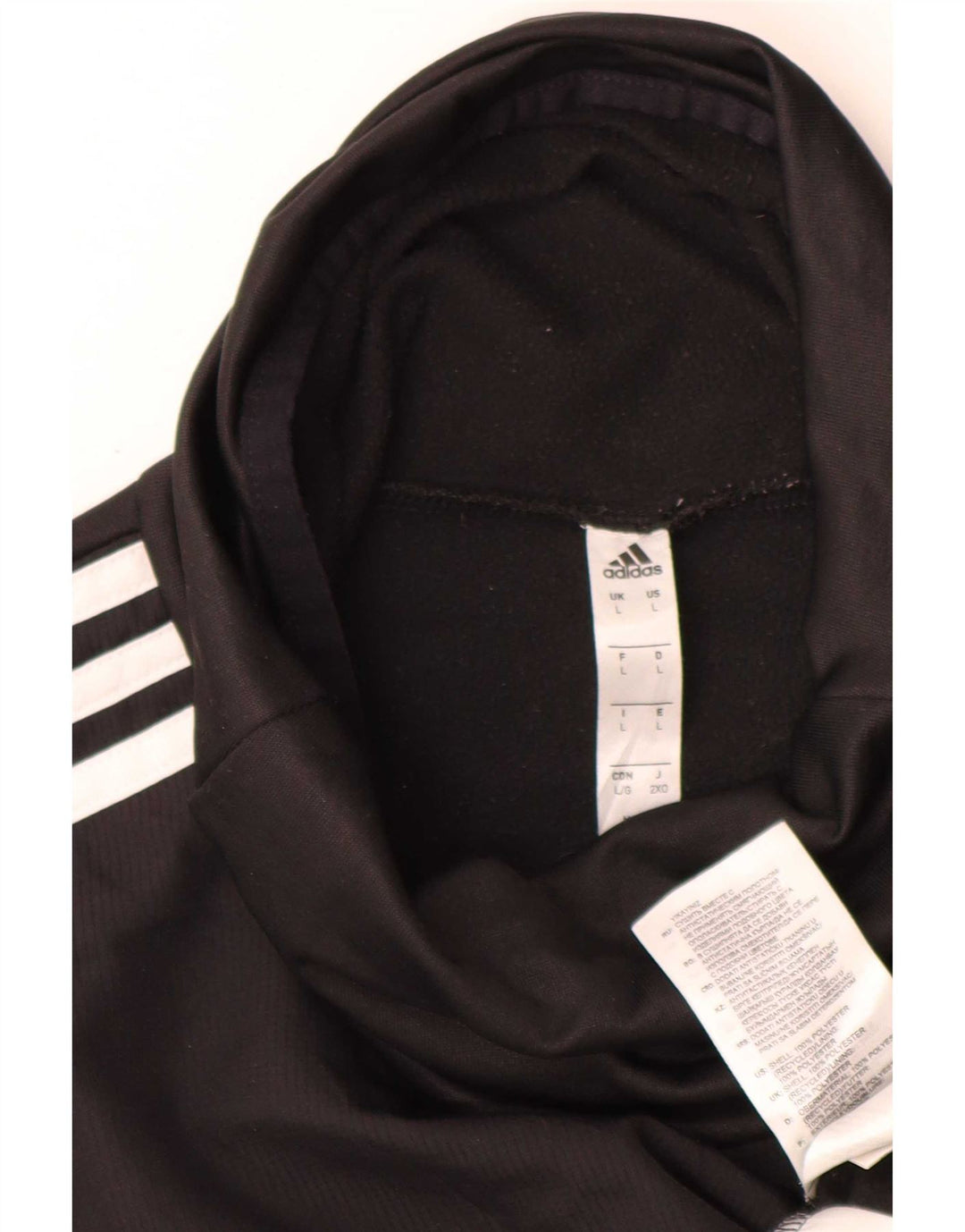Adidas Herre Climawarm Roll Neck Top Langærmet Stor Sort Polyester