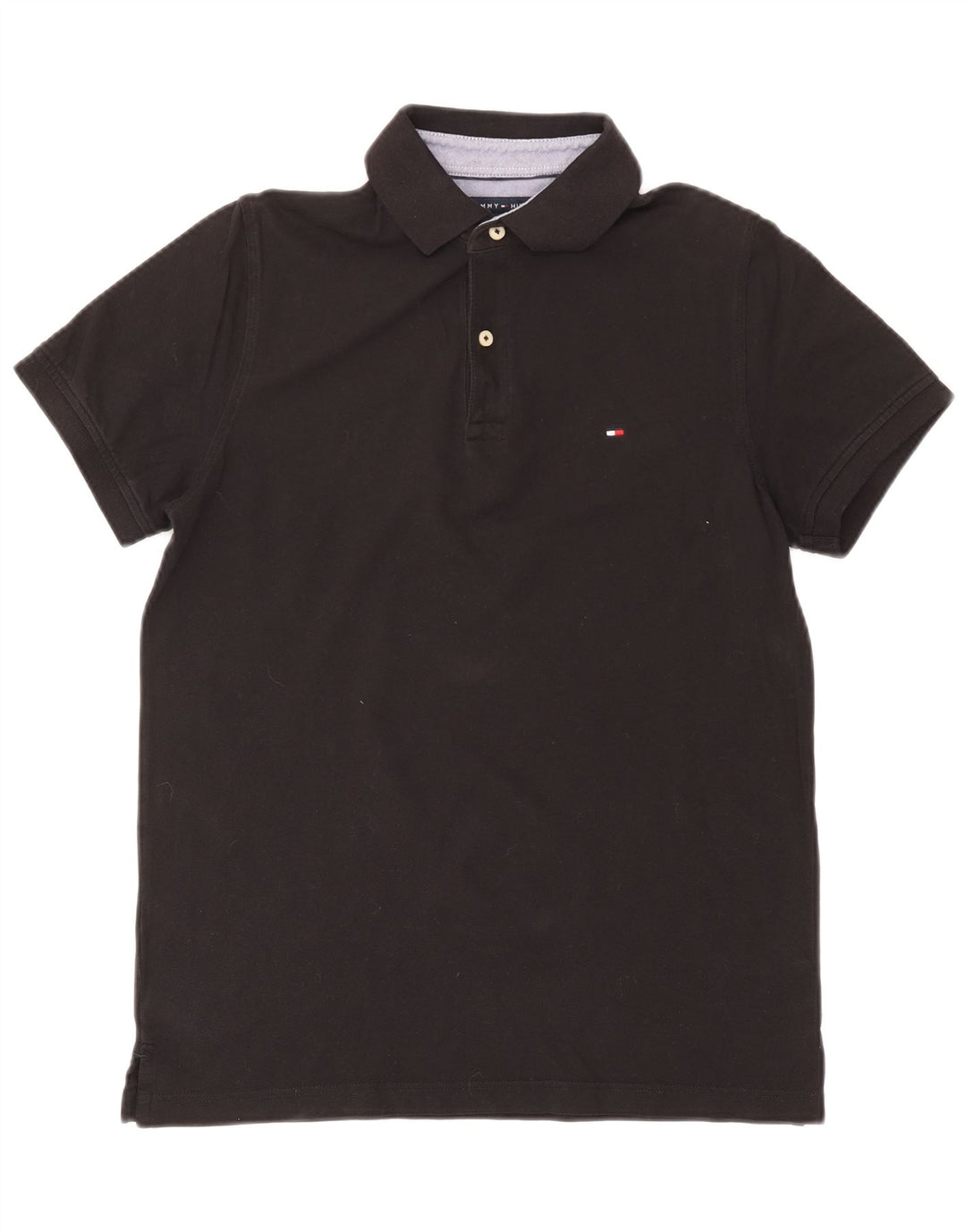 Tommy Hilfiger Herre poloshirt Medium Sort Bomuld
