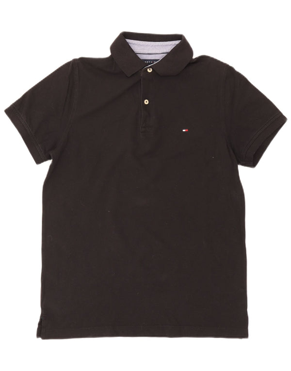 Tommy Hilfiger Herre poloshirt Medium Sort Bomuld