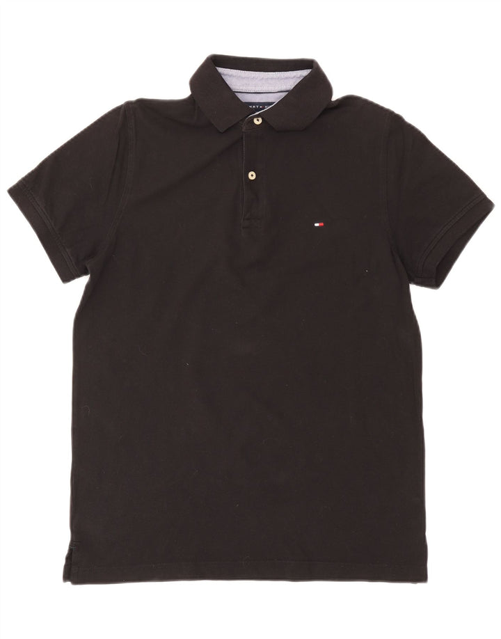 Tommy Hilfiger Herre poloshirt Medium Sort Bomuld