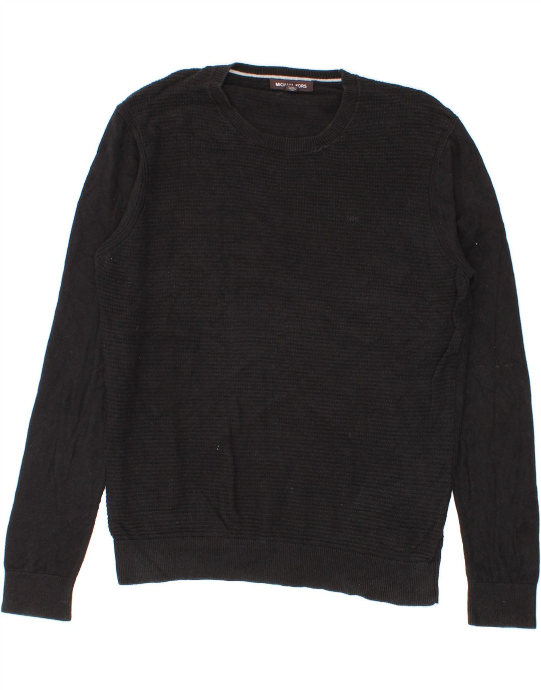 MICHAEL KORS Mens Crew Neck Jumper Sweater Large Black Cotton Vintage Michael Kors and Second-Hand Michael Kors from Messina Hembry 