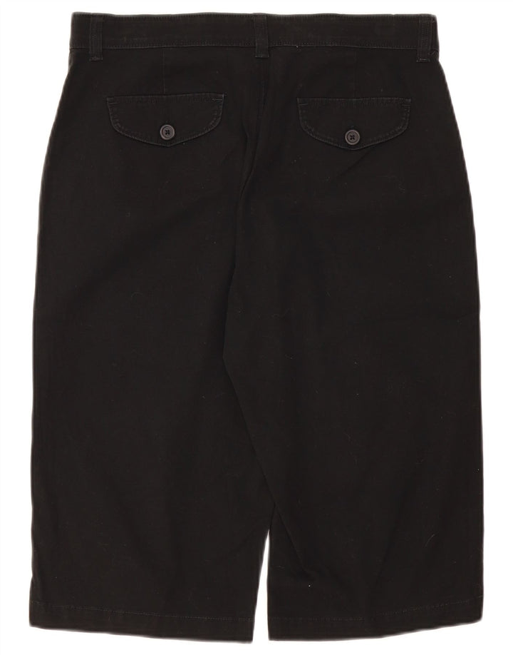 Lee Womens Cargo Shorts US 10 Large W32 Black Bomuld