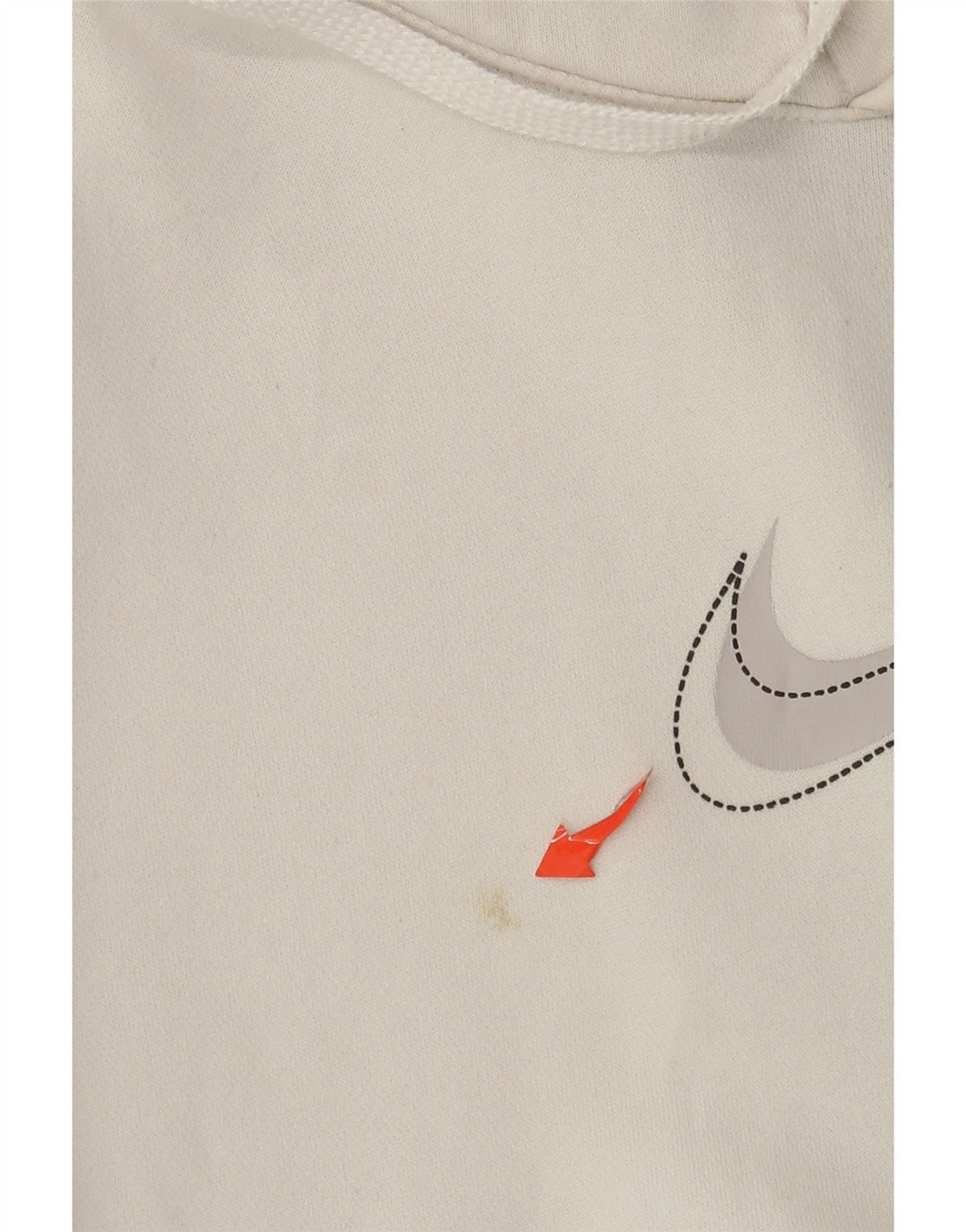Nike grafisk hættetrøje til mænd, lille hvid bomuld