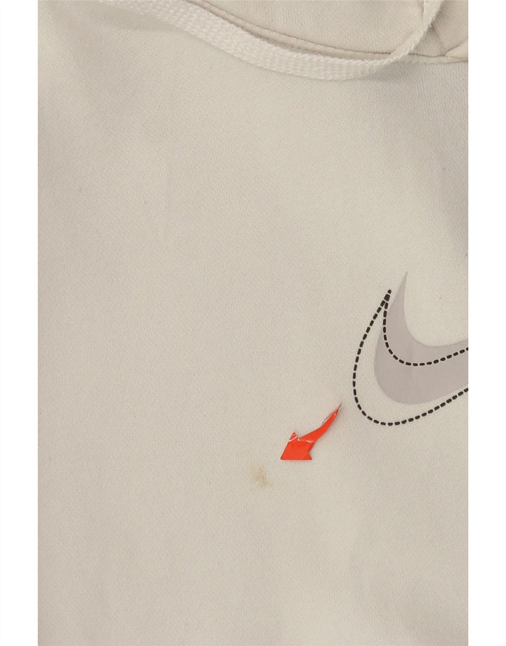 Nike grafisk hættetrøje til mænd, lille hvid bomuld