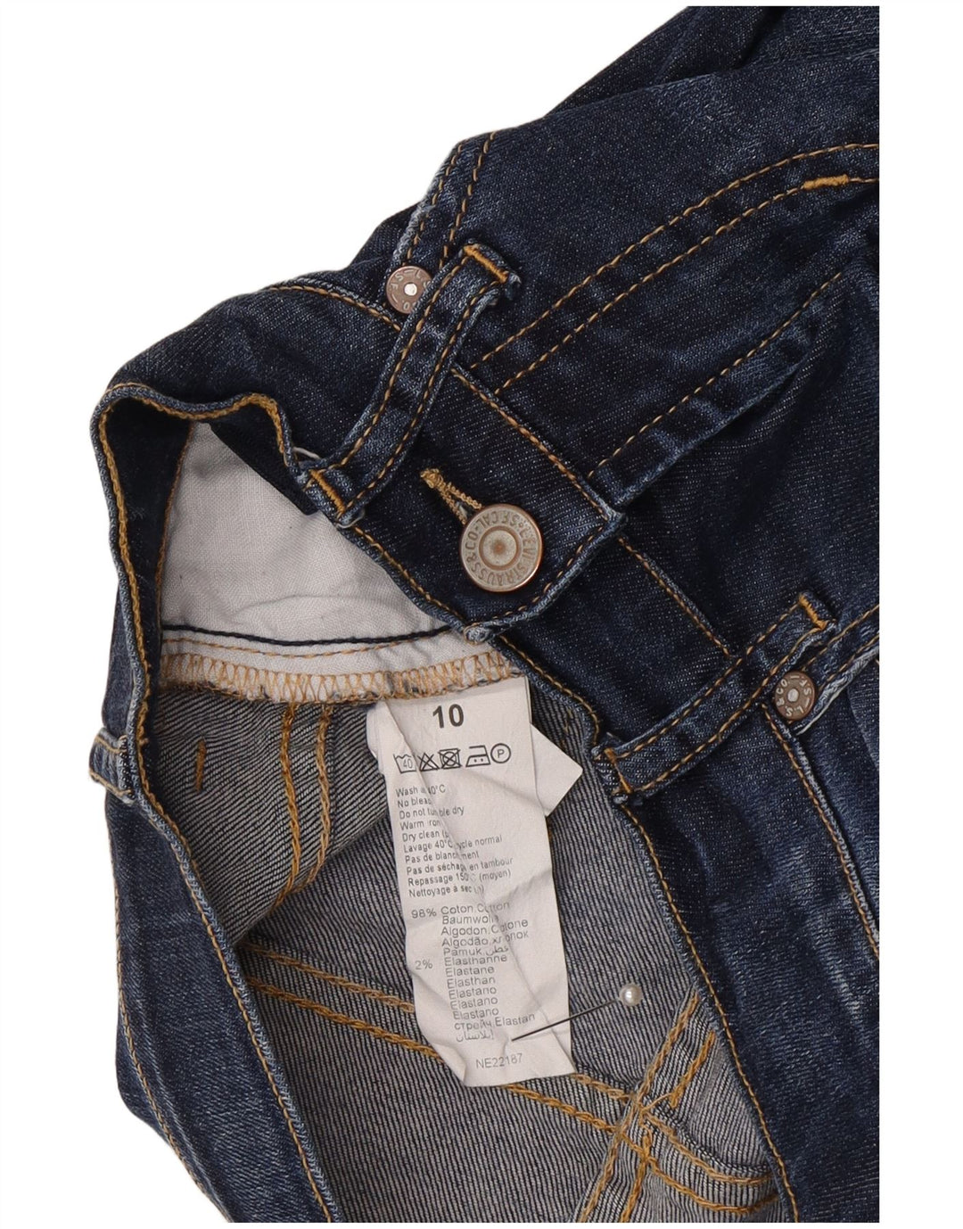 Levi's Boys 511 Slim Jeans 9-10 år W24 L26 Blå Bomuld