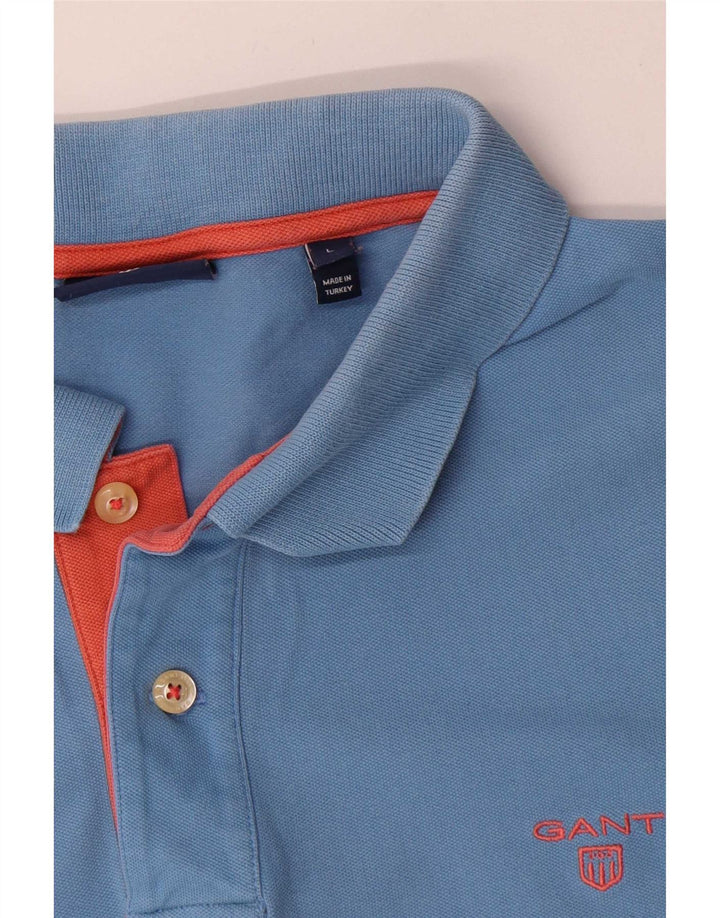 Gant Polo Shirt til mænd, stor blå bomuld