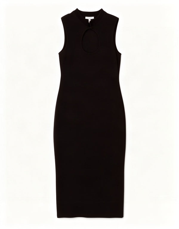 Topshop Womens Sleeveless Bodycon Dress UK 14 Large Black