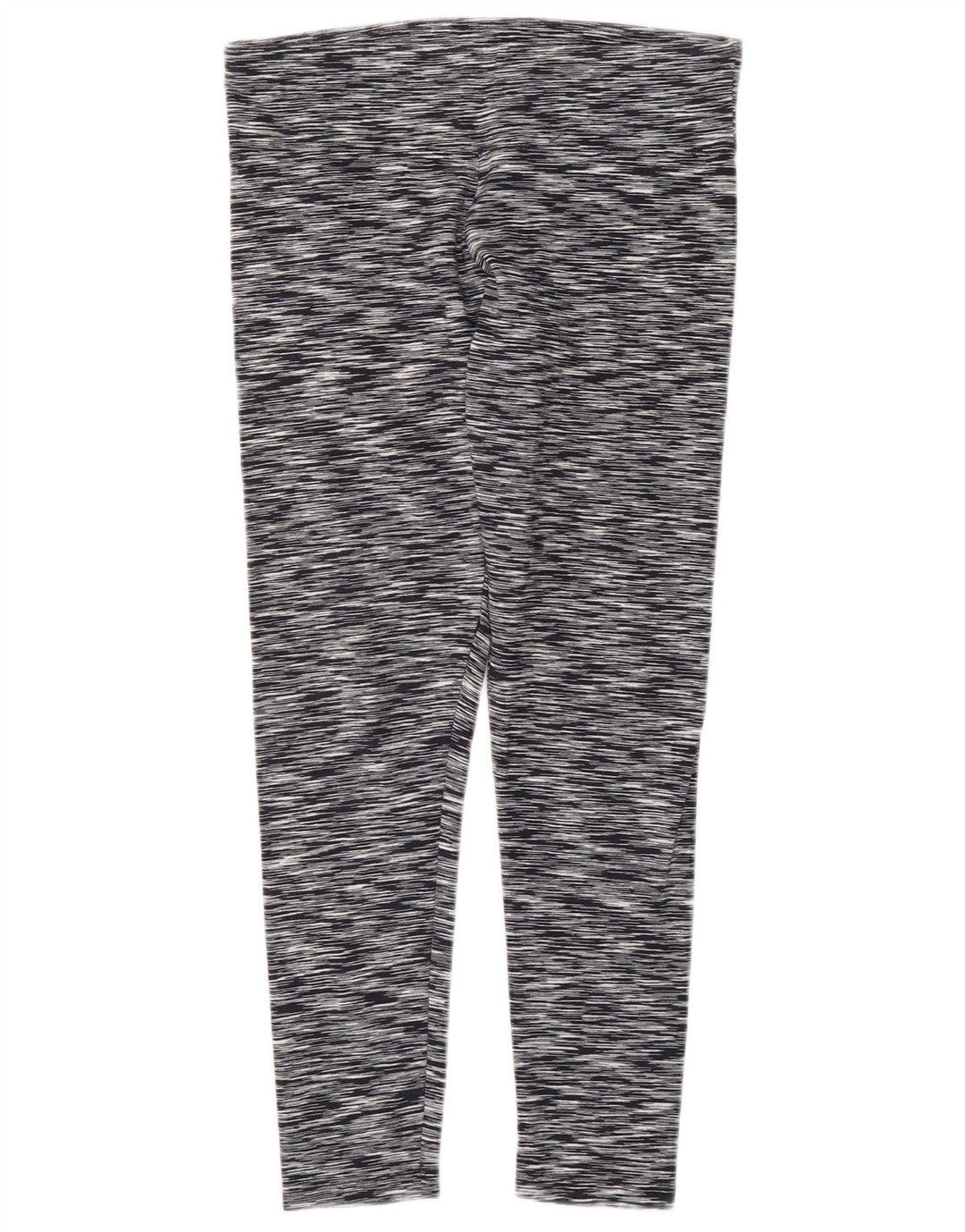 CALVIN KLEIN Womens Performance Leggings UK 12 Medium  Grey Pinstripe