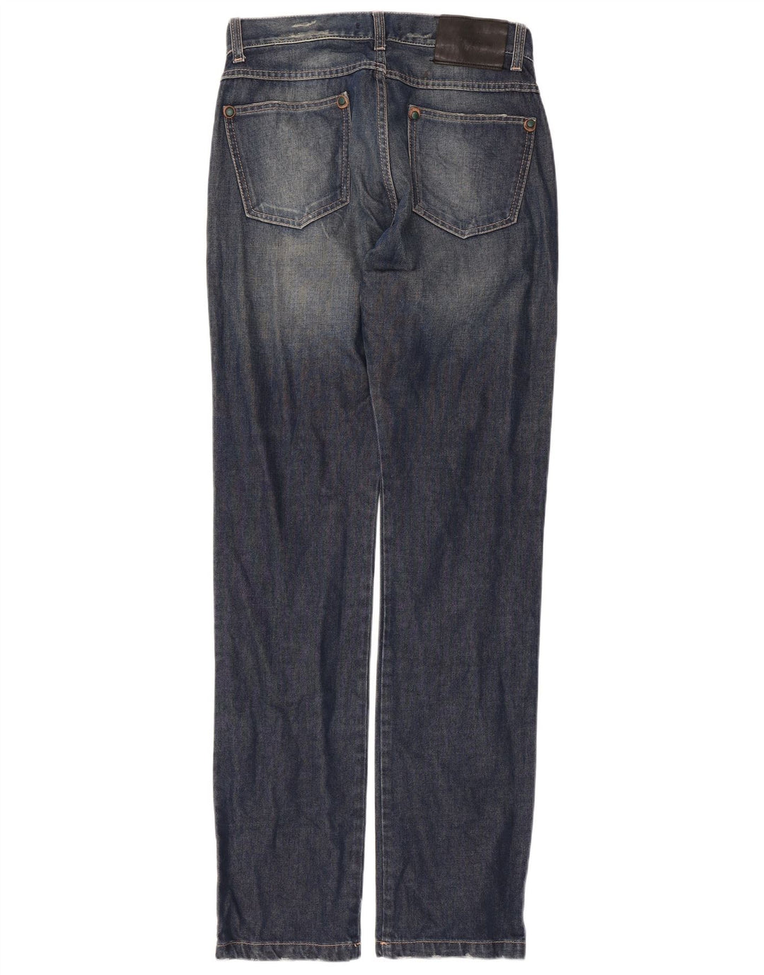 Daniele Alessandrini Dame Straight Jeans W31 L33 Blå Bomuld