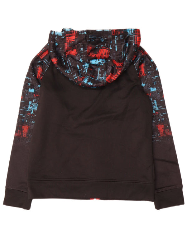 Puma Boys Hættetrøje med lynlås 14-15 år Stor sort geometrisk polyester