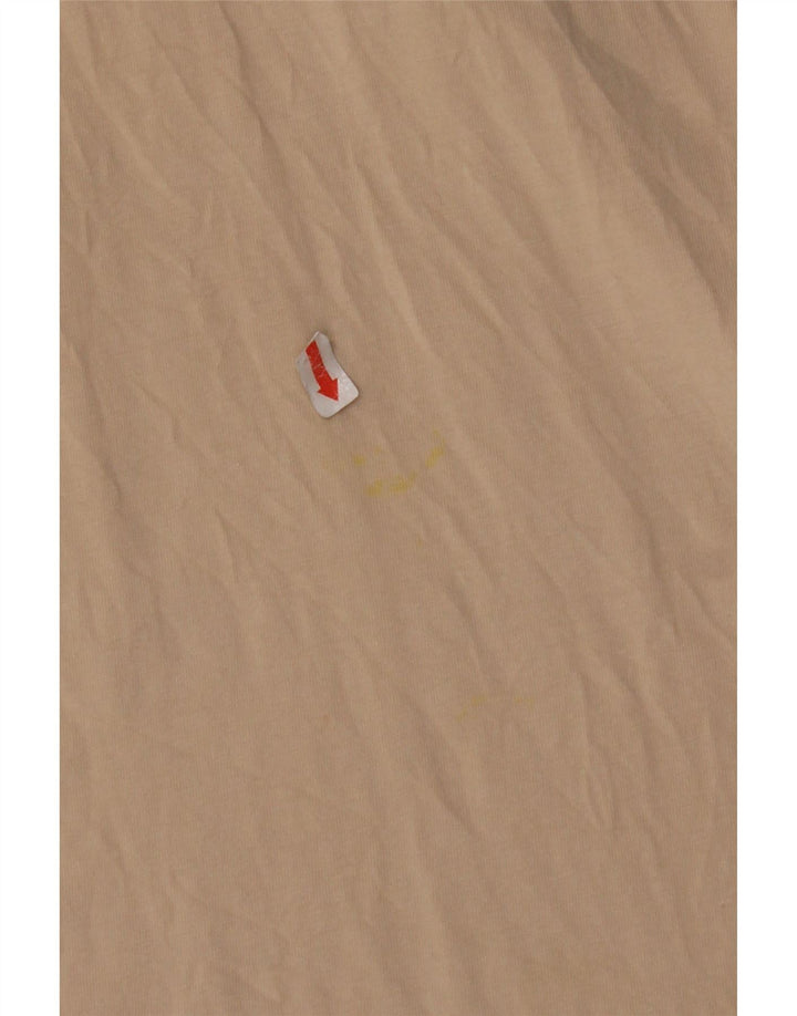 JACK & JONES Herre grafisk T-shirt Top XL Beige Bomuld