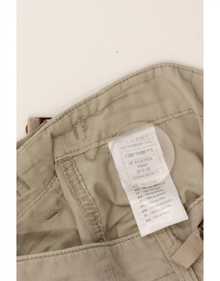 Carhartt Straight Cargo bukser til mænd W29 L32 Grå bomuld