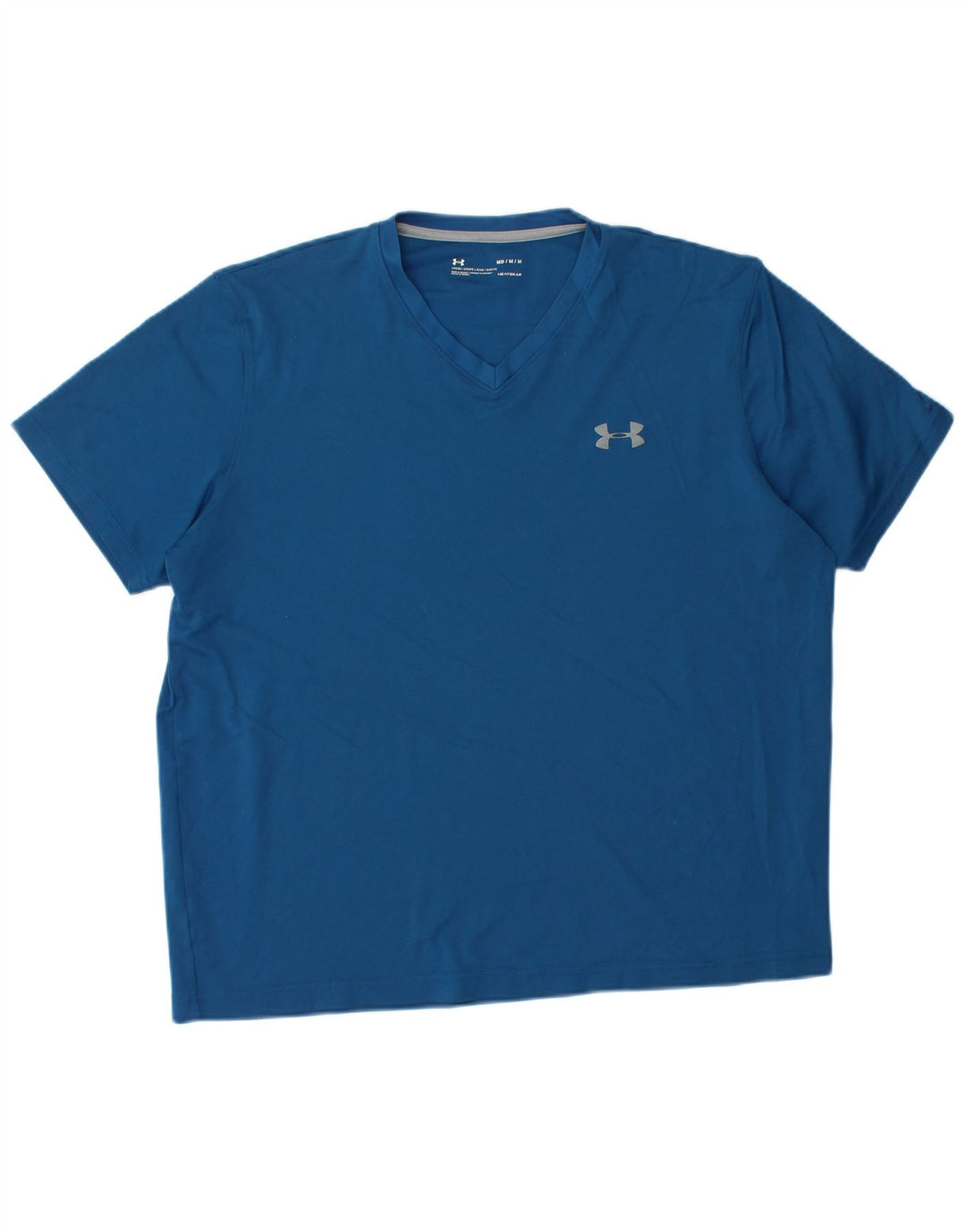 Under Armour Herre Heat Gear T-Shirt Top Medium Blue