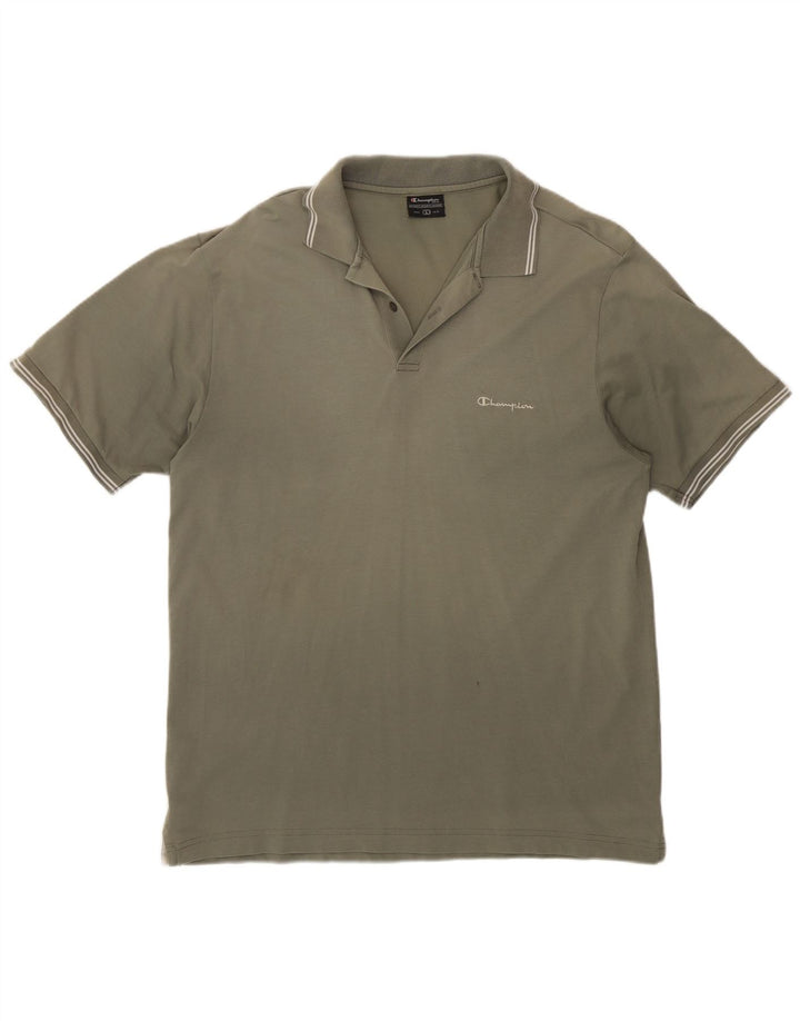Champion Herre poloshirt Stor Khaki Bomuld
