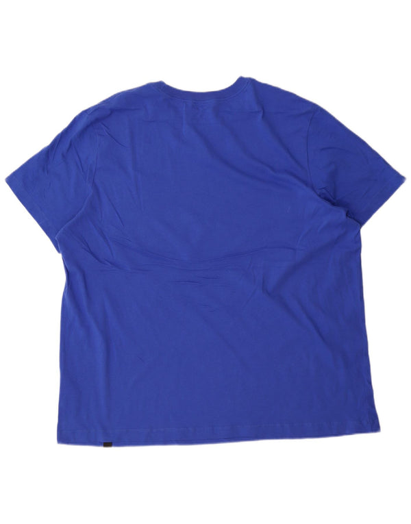 Nike grafisk T-shirt top til mænd 2XL blå bomuld