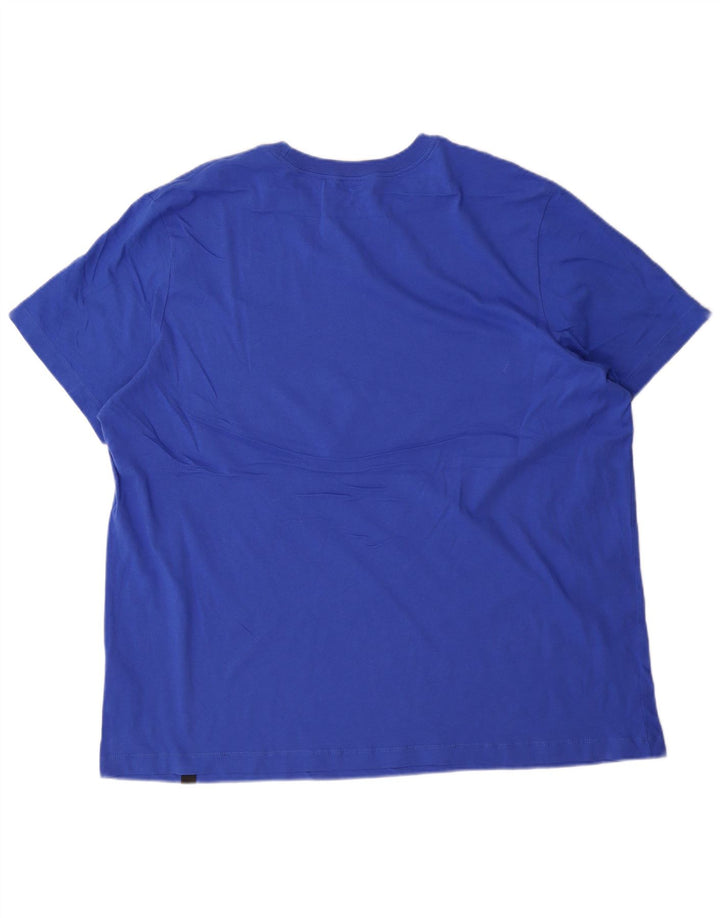 Nike grafisk T-shirt top til mænd 2XL blå bomuld