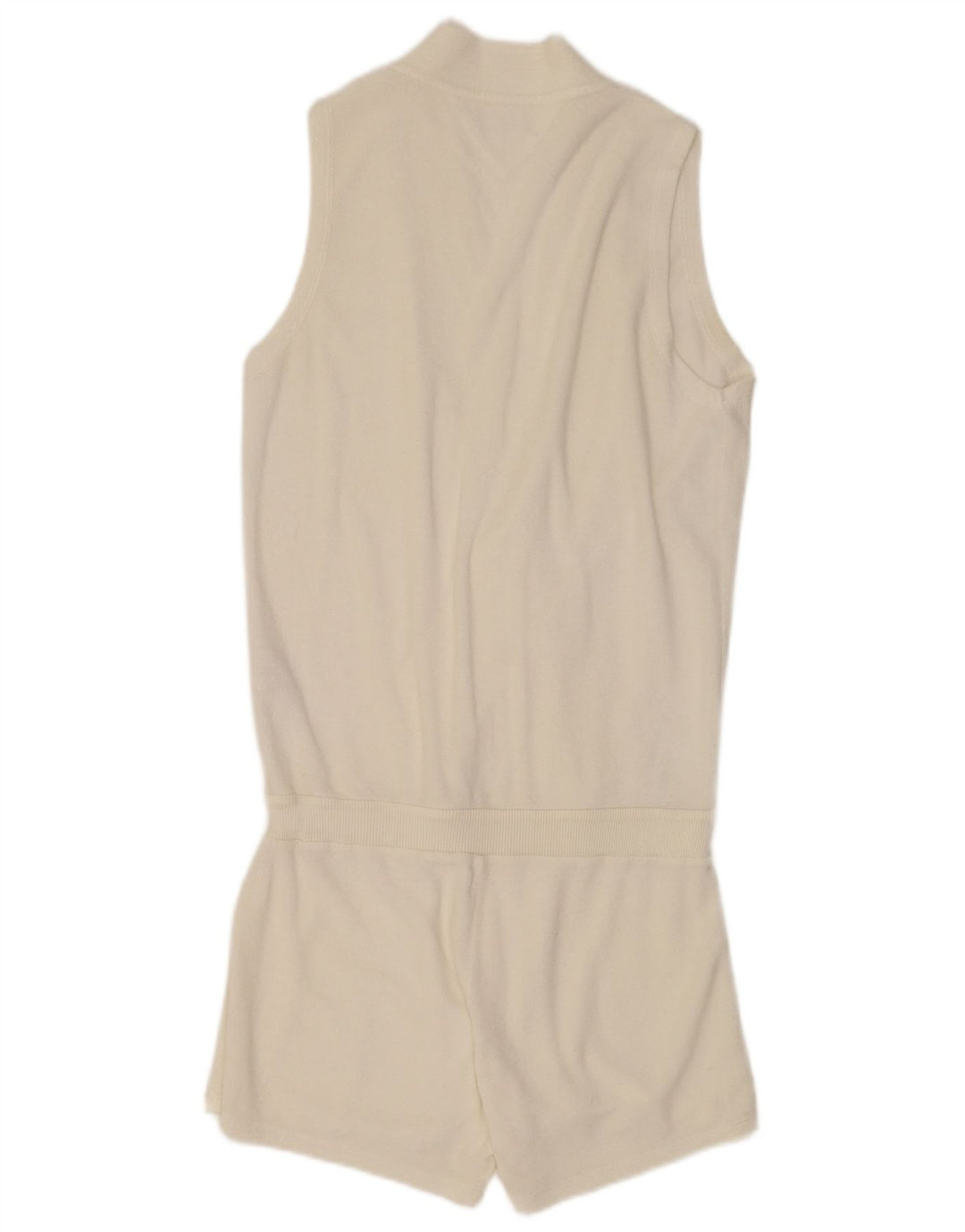 Tommy Hilfiger Dame Ærmeløs Playsuit UK 10 Small White Bomuld