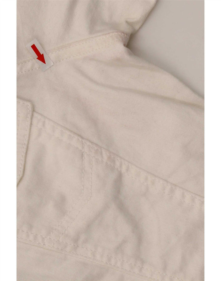 Lee Womens Riders Denimjakke UK 10 Small White Bomuld