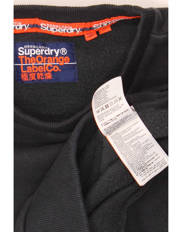 Superdry Sweatshirt til mænd Medium Marineblå Colourblock Bomuld
