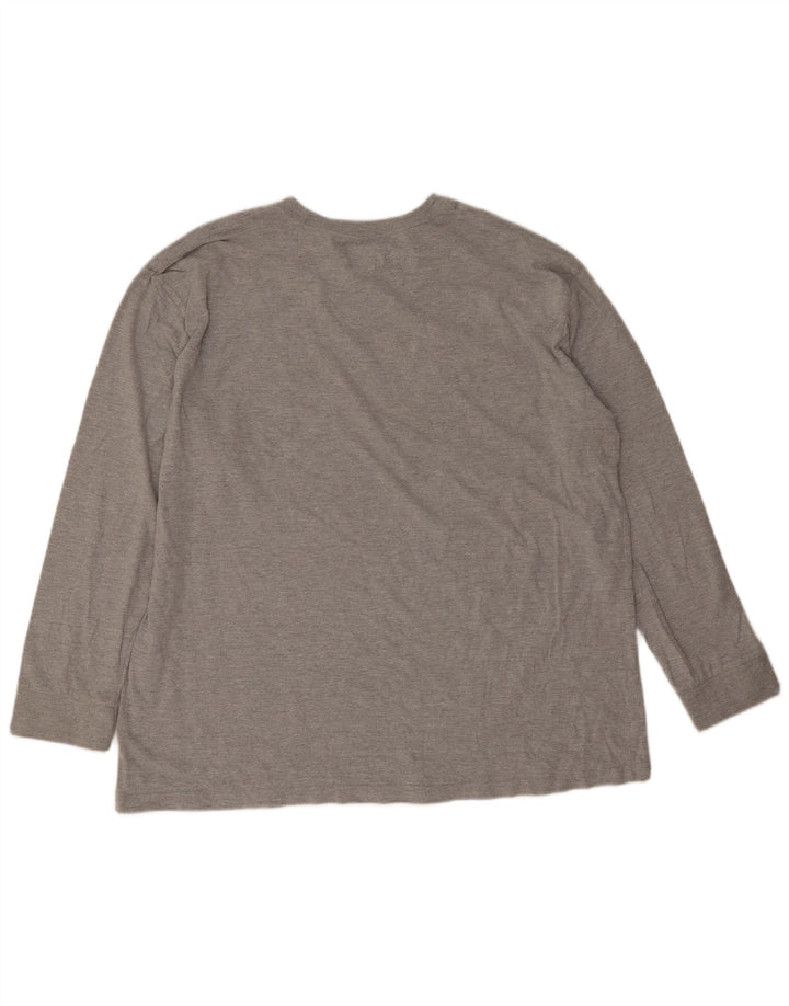 Dickies Herre Top Langærmet 2XL Grå Flecked Bomuld